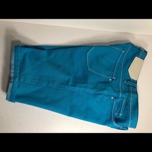 Brooklyn Shorts Turquoise White Stitching 9 (B)